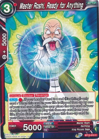 Master Roshi, Ready for Anything [BT12-010] | Shuffle n Cut Hobbies & Games