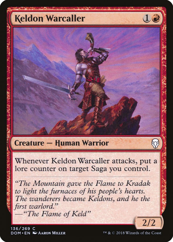 Keldon Warcaller [Dominaria] | Shuffle n Cut Hobbies & Games