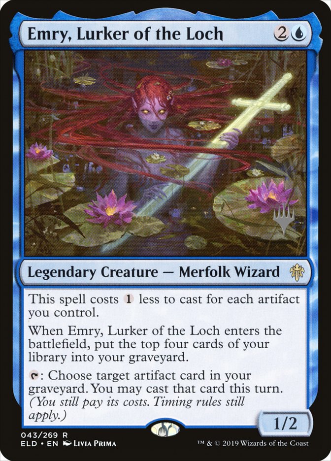 Emry, Lurker of the Loch (Promo Pack) [Throne of Eldraine Promos] | Shuffle n Cut Hobbies & Games