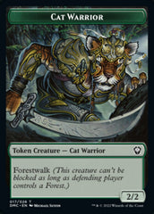 Saproling // Cat Warrior Double-Sided Token [Dominaria United Tokens] | Shuffle n Cut Hobbies & Games