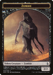 Snake // Zombie Double-Sided Token [Hour of Devastation Tokens] | Shuffle n Cut Hobbies & Games