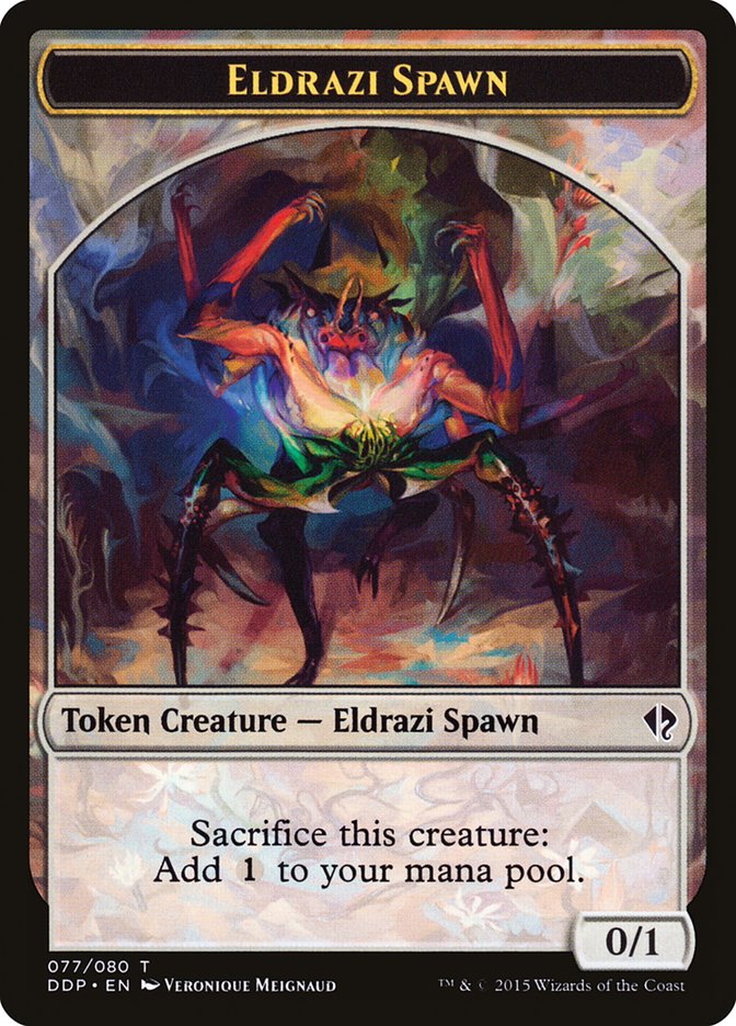 Eldrazi Spawn Token (077/080) [Duel Decks: Zendikar vs. Eldrazi] | Shuffle n Cut Hobbies & Games
