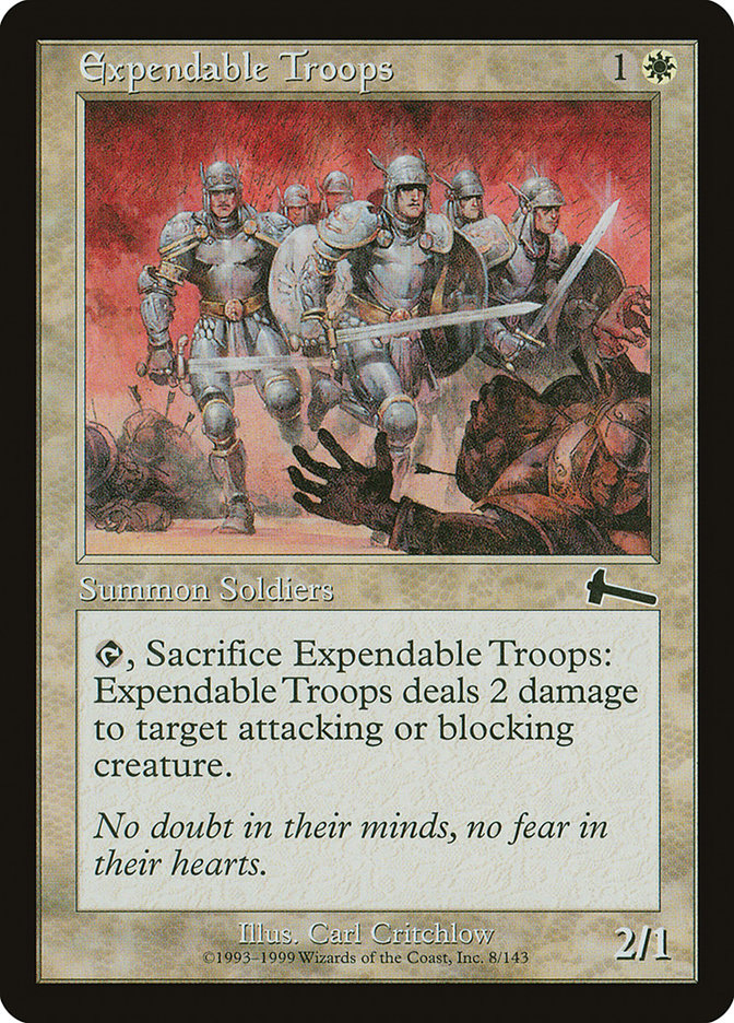 Expendable Troops [Urza's Legacy] | Shuffle n Cut Hobbies & Games