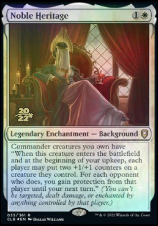 Noble Heritage [Commander Legends: Battle for Baldur's Gate Prerelease Promos] | Shuffle n Cut Hobbies & Games