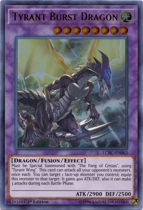 Tyrant Burst Dragon [LCKC-EN063] Ultra Rare | Shuffle n Cut Hobbies & Games