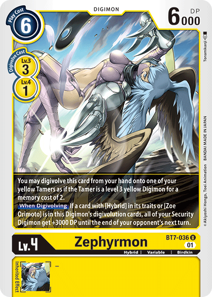 Zephyrmon [BT7-036] [Next Adventure] | Shuffle n Cut Hobbies & Games