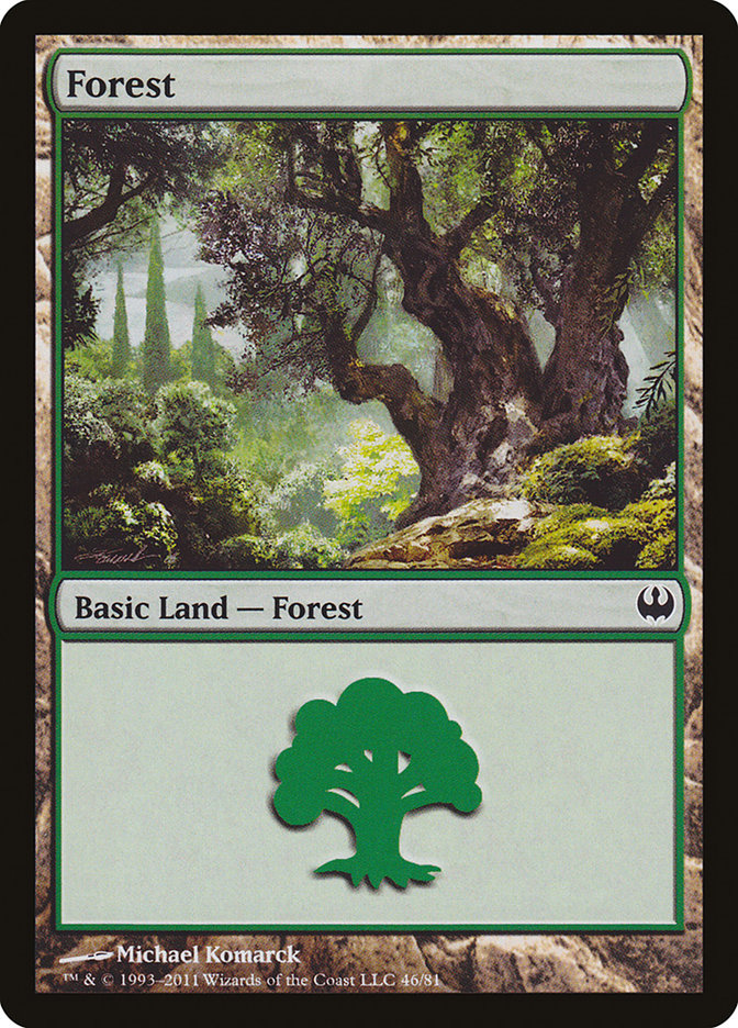 Forest (46) [Duel Decks: Knights vs. Dragons] | Shuffle n Cut Hobbies & Games