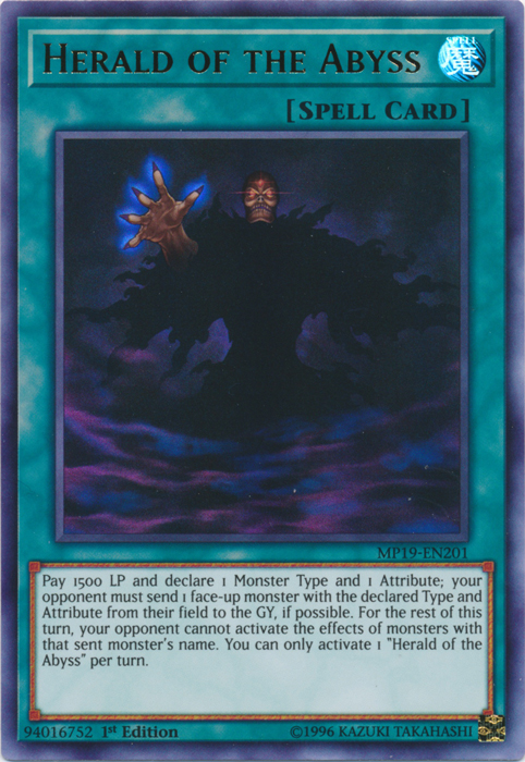 Herald of the Abyss [MP19-EN201] Ultra Rare | Shuffle n Cut Hobbies & Games