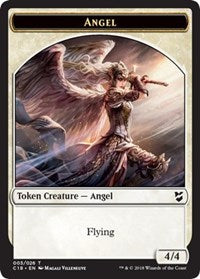 Angel // Soldier Double-Sided Token [Commander 2018 Tokens] | Shuffle n Cut Hobbies & Games