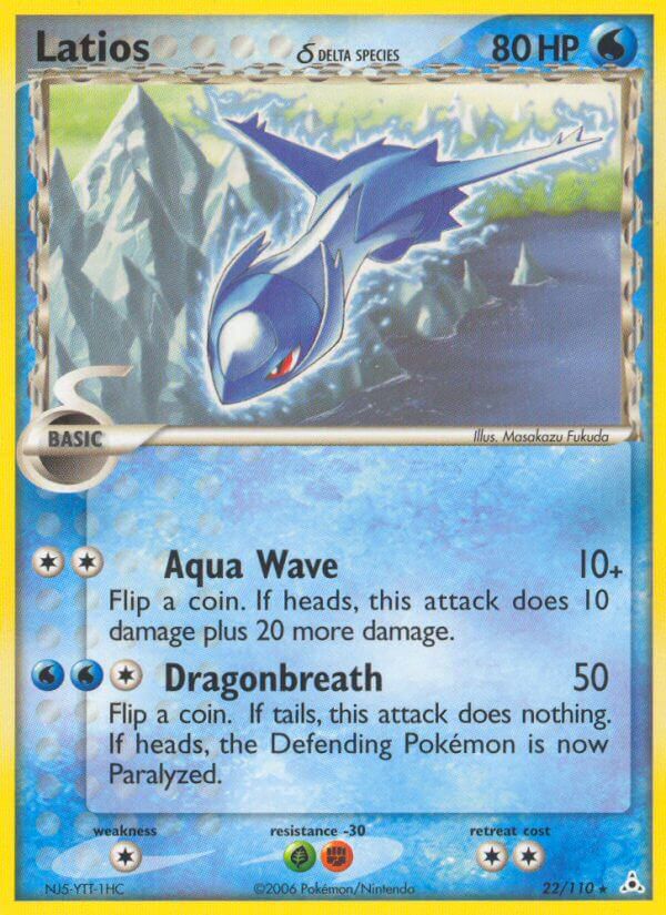 Latios (22/110) (Delta Species) (Theme Deck Exclusives) [EX: Holon Phantoms] | Shuffle n Cut Hobbies & Games