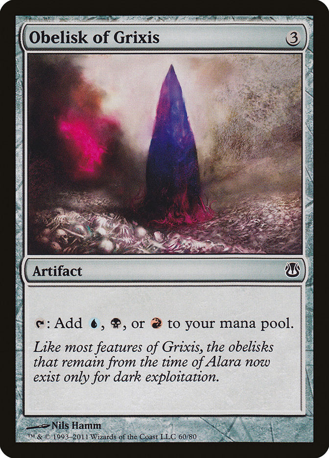 Obelisk of Grixis [Duel Decks: Ajani vs. Nicol Bolas] | Shuffle n Cut Hobbies & Games