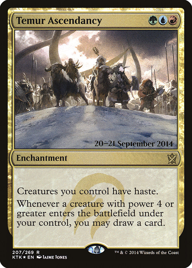 Temur Ascendancy [Khans of Tarkir Prerelease Promos] | Shuffle n Cut Hobbies & Games