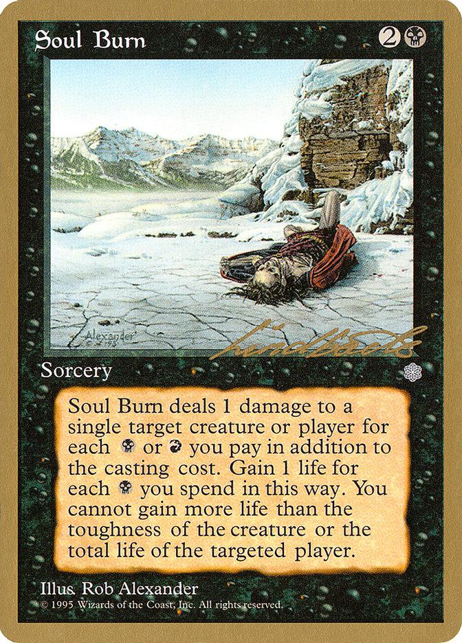Soul Burn (Leon Lindback) [Pro Tour Collector Set] | Shuffle n Cut Hobbies & Games