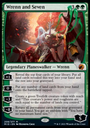 Wrenn and Seven (Promo Pack) [Innistrad: Midnight Hunt Promos] | Shuffle n Cut Hobbies & Games