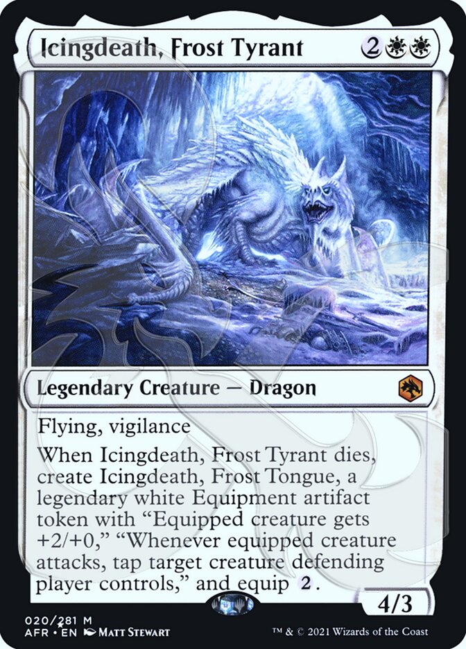 Icingdeath, Frost Tyrant (Ampersand Promo) [Dungeons & Dragons: Adventures in the Forgotten Realms Promos] | Shuffle n Cut Hobbies & Games