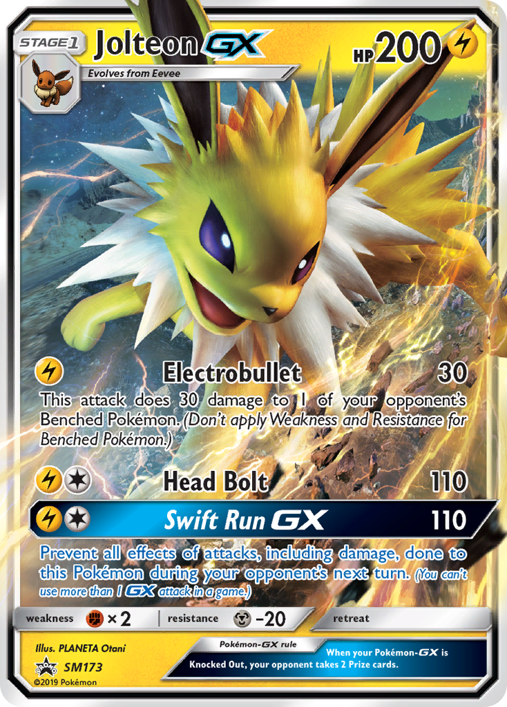Jolteon GX (SM173) [Sun & Moon: Black Star Promos] | Shuffle n Cut Hobbies & Games
