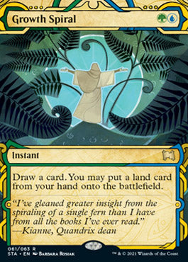 Growth Spiral (Foil Etched) [Strixhaven: School of Mages Mystical Archive] | Shuffle n Cut Hobbies & Games
