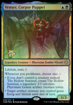 Venser, Corpse Puppet [Phyrexia: All Will Be One Prerelease Promos] | Shuffle n Cut Hobbies & Games