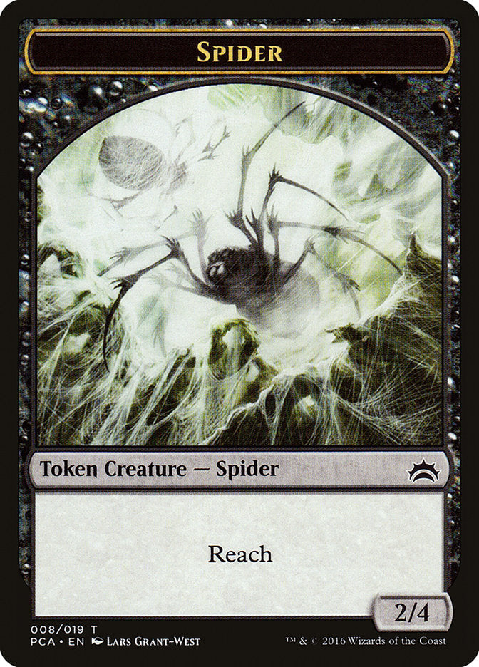 Spider // Saproling Double-Sided Token [Planechase Anthology Tokens] | Shuffle n Cut Hobbies & Games