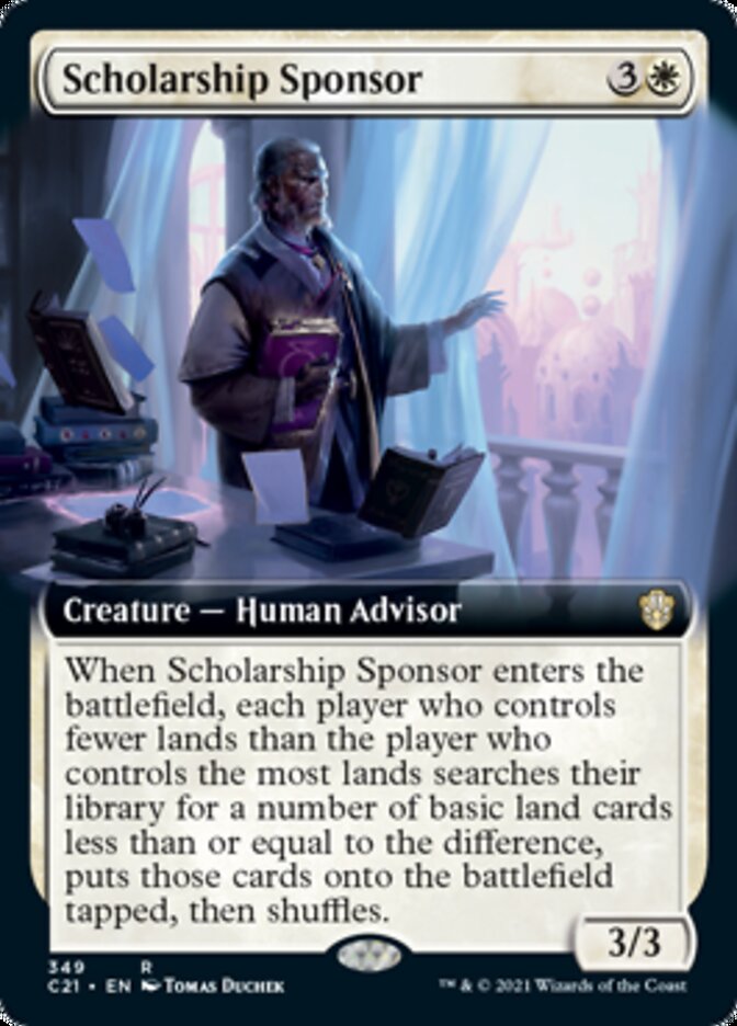 Scholarship Sponsor (Extended Art) [Commander 2021] | Shuffle n Cut Hobbies & Games