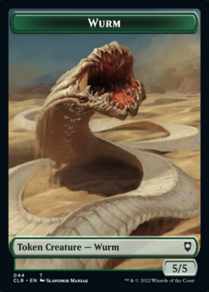 Phyrexian Beast // Wurm Double-Sided Token [Commander Legends: Battle for Baldur's Gate Tokens] | Shuffle n Cut Hobbies & Games