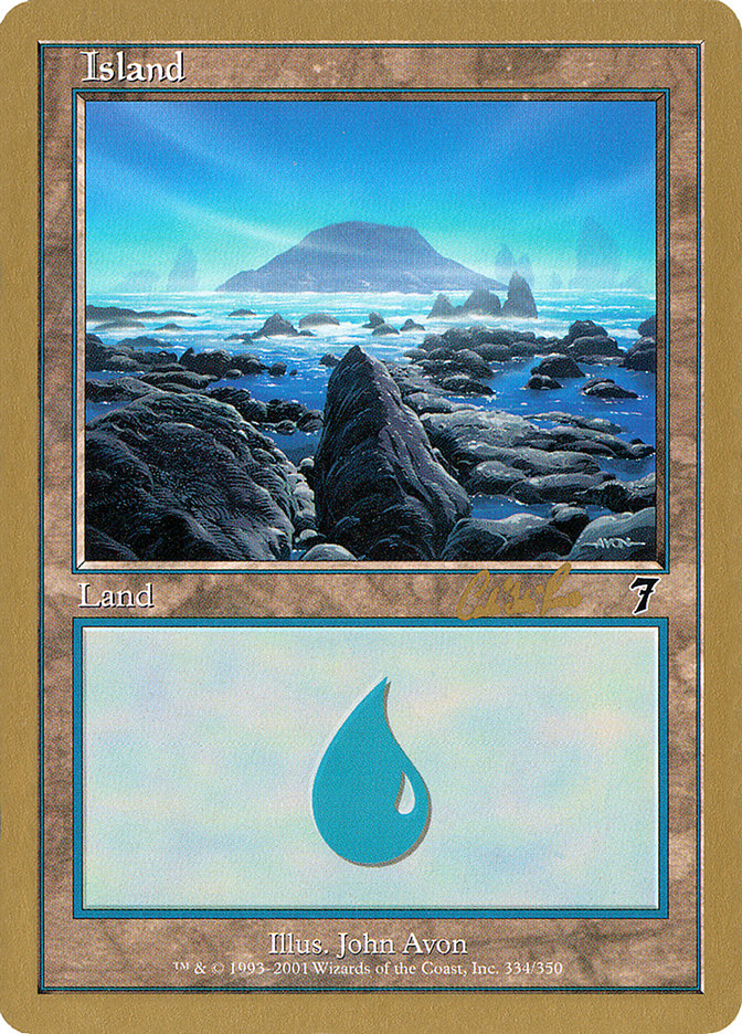 Island (cr334) (Carlos Romao) [World Championship Decks 2002] | Shuffle n Cut Hobbies & Games