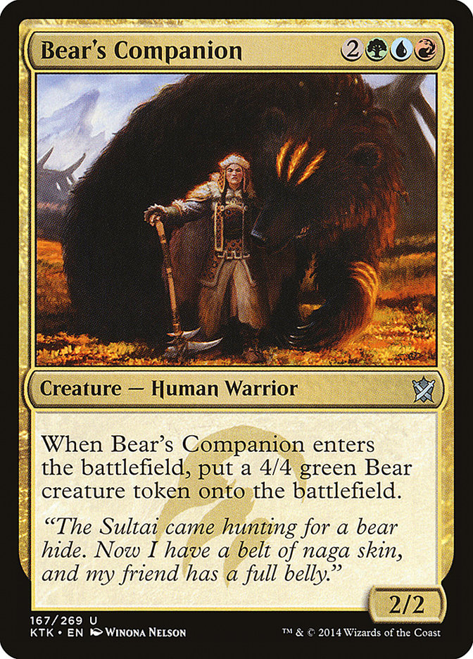 Bear's Companion [Khans of Tarkir] | Shuffle n Cut Hobbies & Games