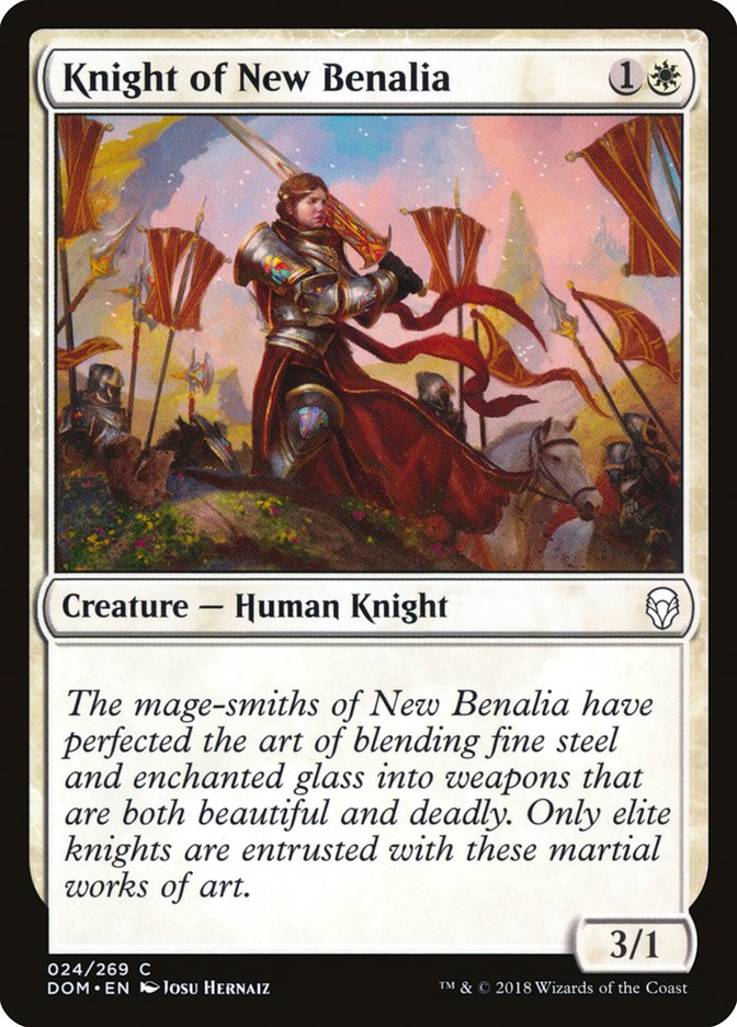 Knight of New Benalia [Dominaria] | Shuffle n Cut Hobbies & Games