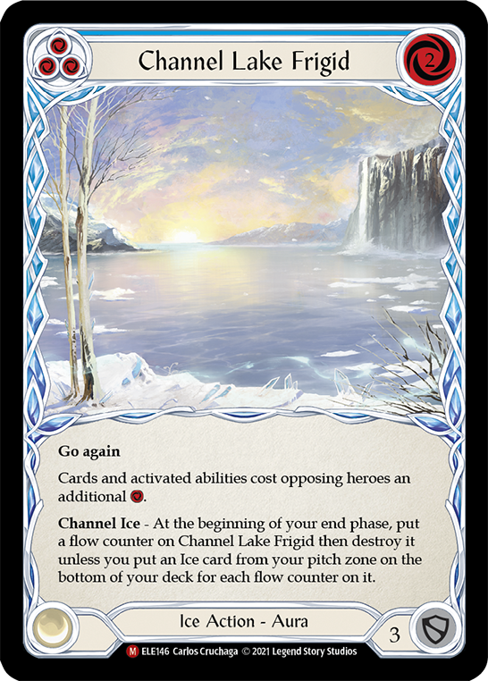 Channel Lake Frigid [ELE146] (Tales of Aria)  1st Edition Rainbow Foil | Shuffle n Cut Hobbies & Games