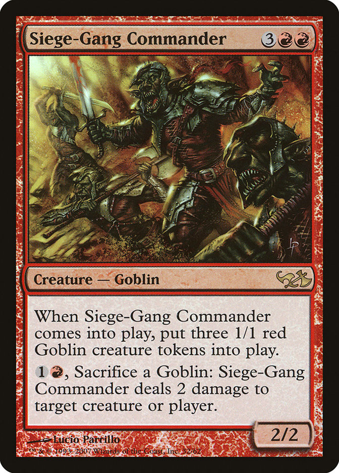 Siege-Gang Commander [Duel Decks: Elves vs. Goblins] | Shuffle n Cut Hobbies & Games