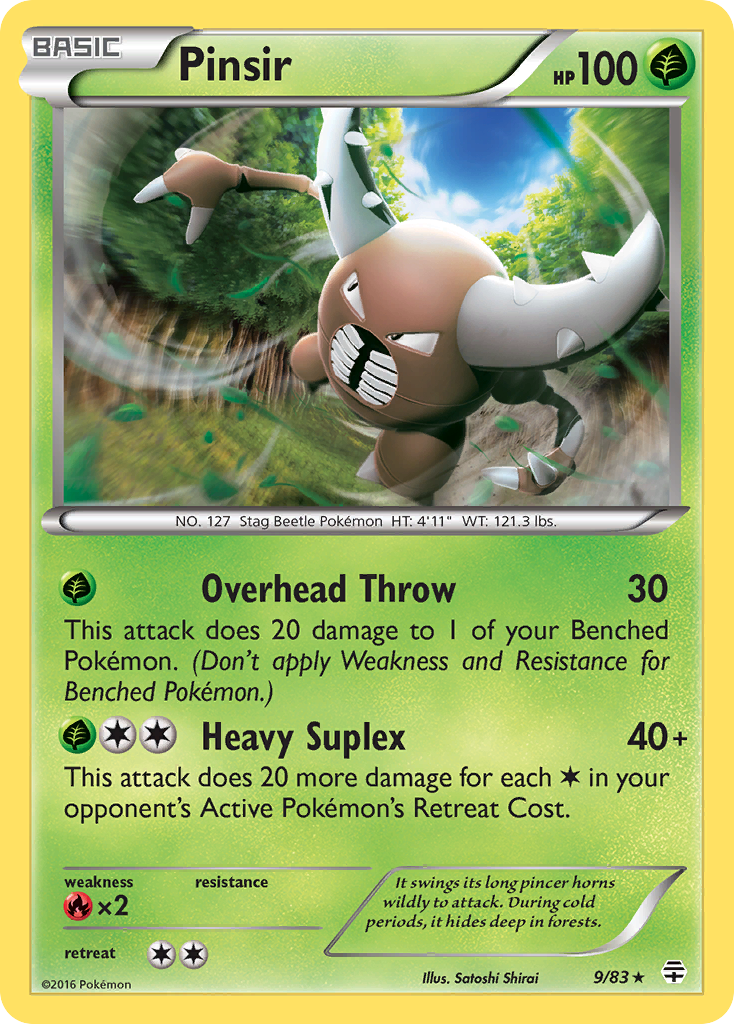 Pinsir (9/83) [XY: Generations] | Shuffle n Cut Hobbies & Games