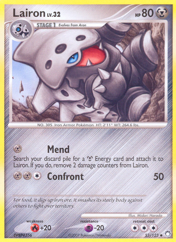 Lairon (53/123) [Diamond & Pearl: Mysterious Treasures] | Shuffle n Cut Hobbies & Games