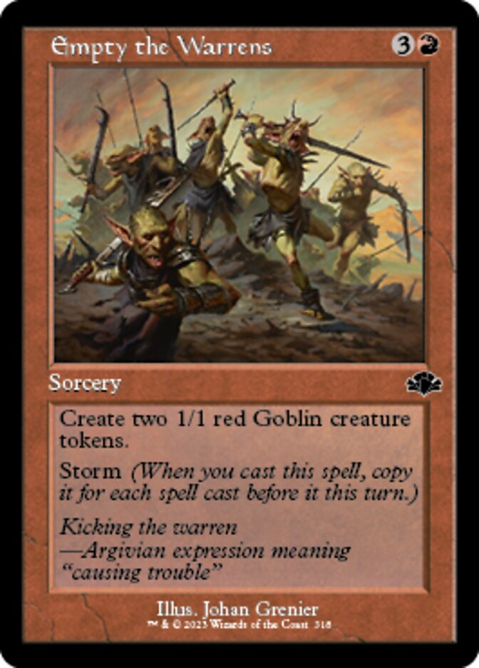 Empty the Warrens (Retro) [Dominaria Remastered] | Shuffle n Cut Hobbies & Games