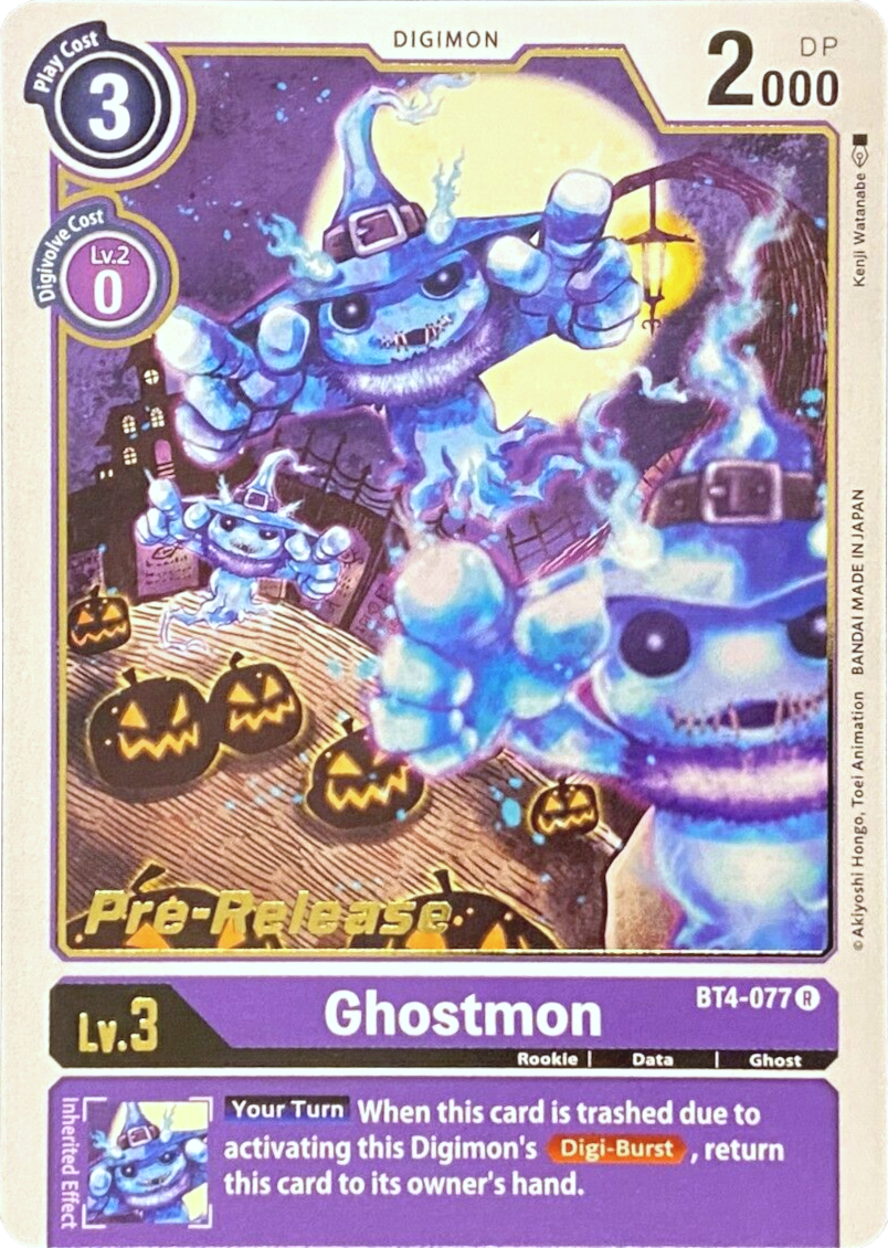 Ghostmon [BT4-077] [Great Legend Pre-Release Promos] | Shuffle n Cut Hobbies & Games