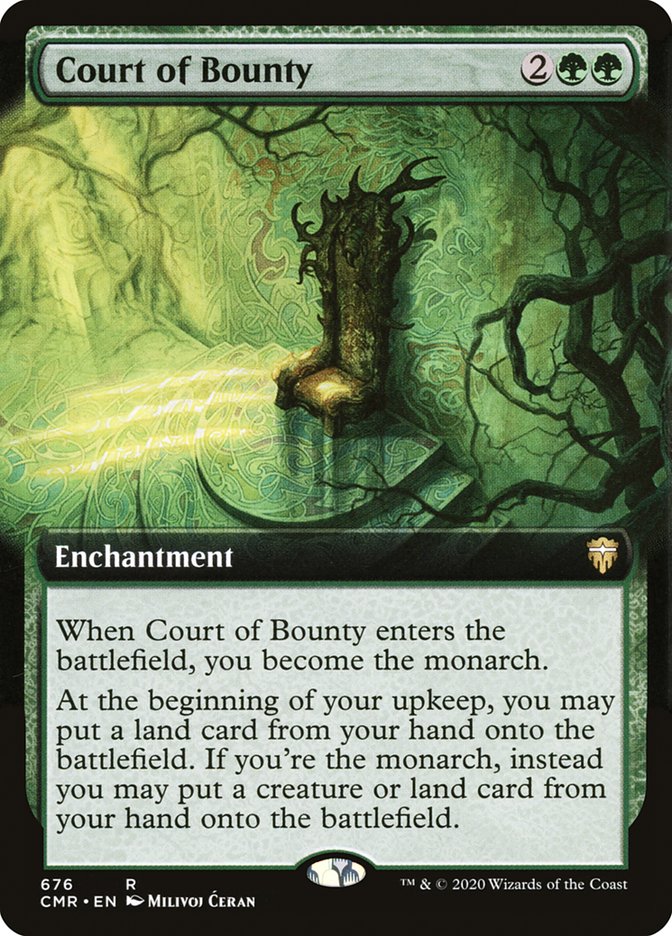 Court of Bounty (Extended Art) [Commander Legends] | Shuffle n Cut Hobbies & Games