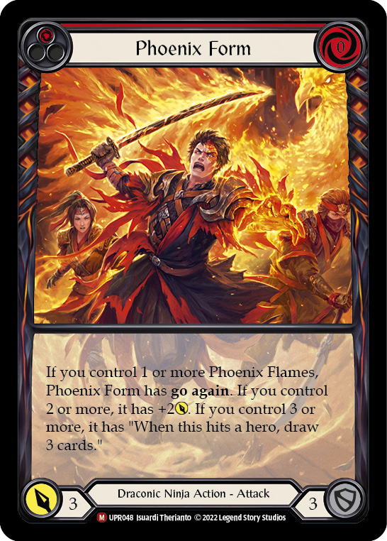 Phoenix Form (Extended Art) [UPR048] (Uprising)  Rainbow Foil | Shuffle n Cut Hobbies & Games