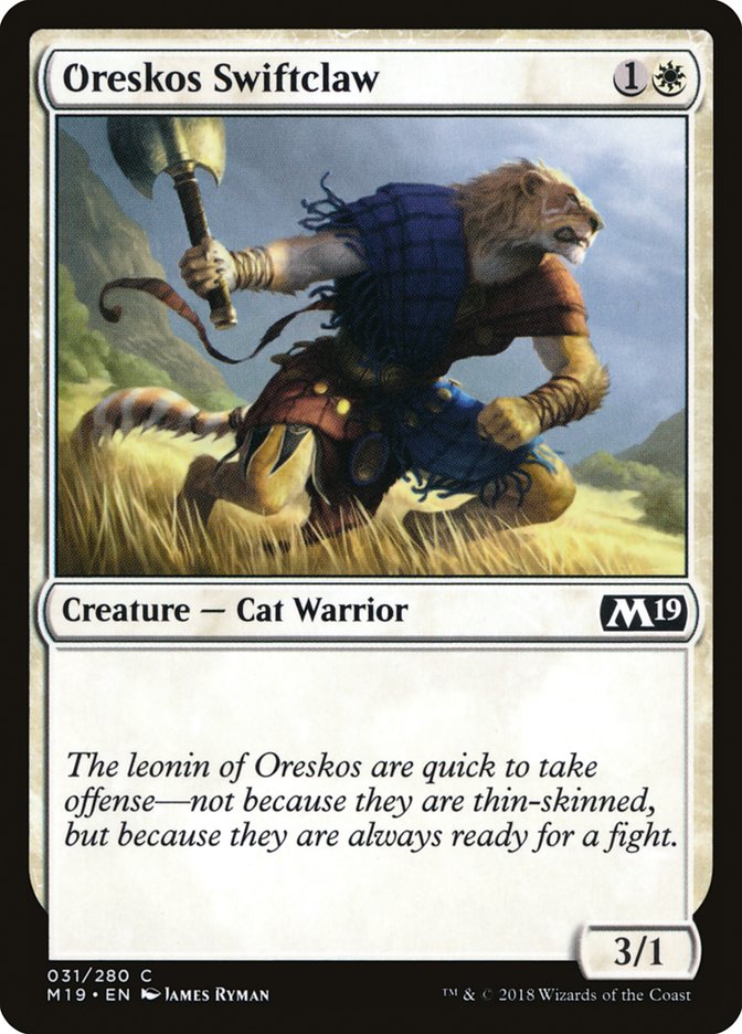 Oreskos Swiftclaw [Core Set 2019] | Shuffle n Cut Hobbies & Games