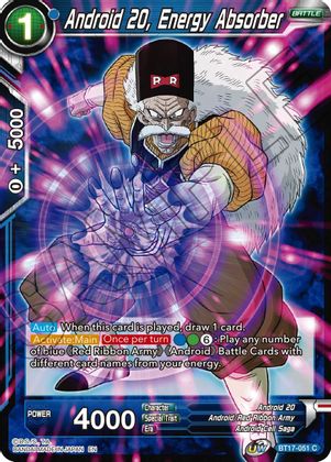 Android 20, Energy Absorber (BT17-051) [Ultimate Squad] | Shuffle n Cut Hobbies & Games