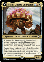 Tetzin, Gnome Champion // The Golden-Gear Colossus [The Lost Caverns of Ixalan Commander] | Shuffle n Cut Hobbies & Games
