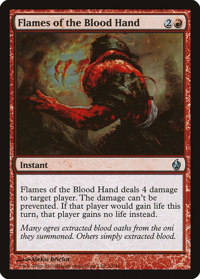 Flames of the Blood Hand [Premium Deck Series: Fire and Lightning] | Shuffle n Cut Hobbies & Games