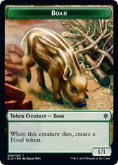 Boar // Food (15) Double-Sided Token [Throne of Eldraine Tokens] | Shuffle n Cut Hobbies & Games