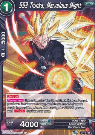 SS3 Trunks, Marvelous Might [BT12-134] | Shuffle n Cut Hobbies & Games