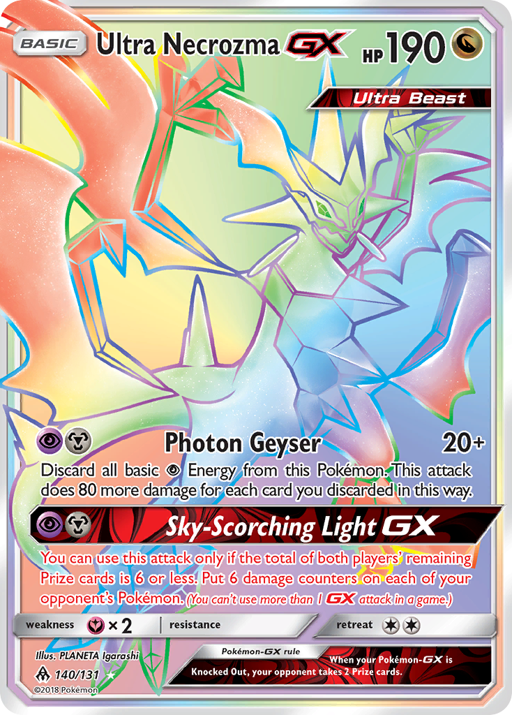 Ultra Necrozma GX (140/131) [Sun & Moon: Forbidden Light] | Shuffle n Cut Hobbies & Games