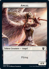 Angel // Clue Double-Sided Token [Innistrad: Crimson Vow Commander Tokens] | Shuffle n Cut Hobbies & Games