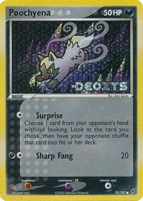 Poochyena (70/107) (Stamped) [EX: Deoxys] | Shuffle n Cut Hobbies & Games