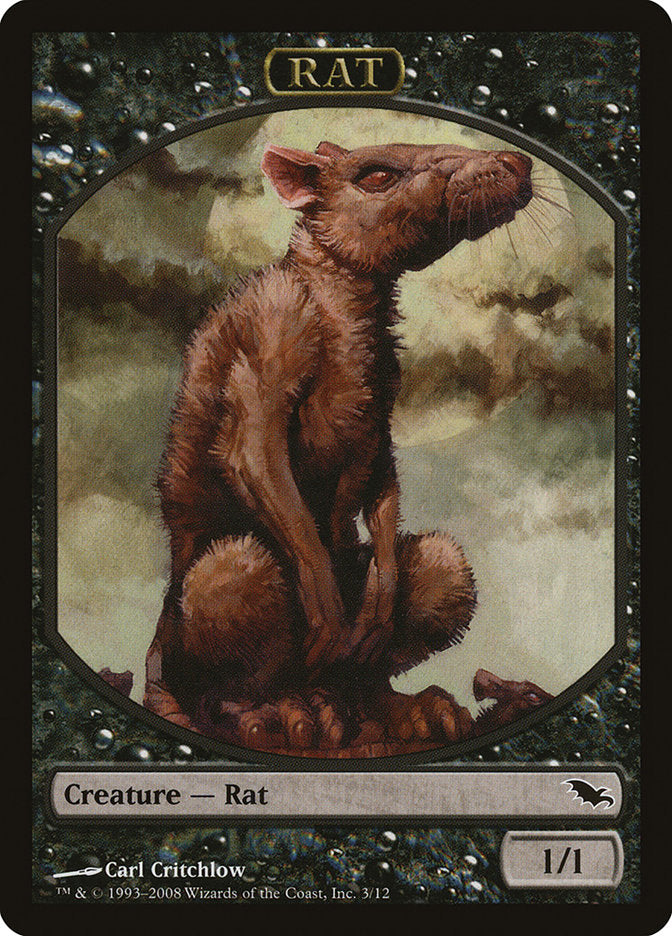 Rat Token [Shadowmoor Tokens] | Shuffle n Cut Hobbies & Games