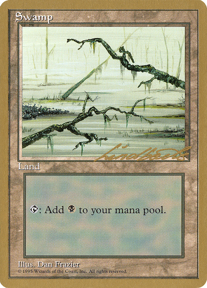 Swamp (ll371) (Leon Lindback) [Pro Tour Collector Set] | Shuffle n Cut Hobbies & Games