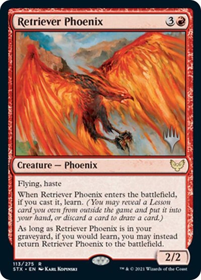 Retriever Phoenix (Promo Pack) [Strixhaven: School of Mages Promos] | Shuffle n Cut Hobbies & Games