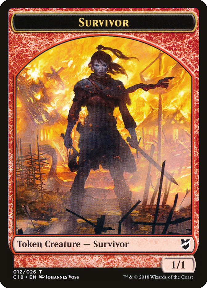 Survivor Token [Commander 2018 Tokens] | Shuffle n Cut Hobbies & Games