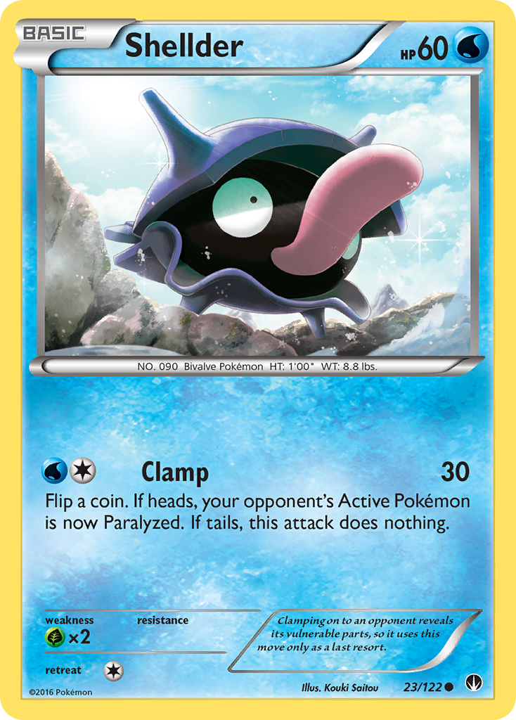 Shellder (23/122) [XY: BREAKpoint] | Shuffle n Cut Hobbies & Games